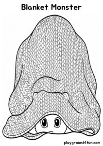 Coloring pages: Blanket Monster pdf