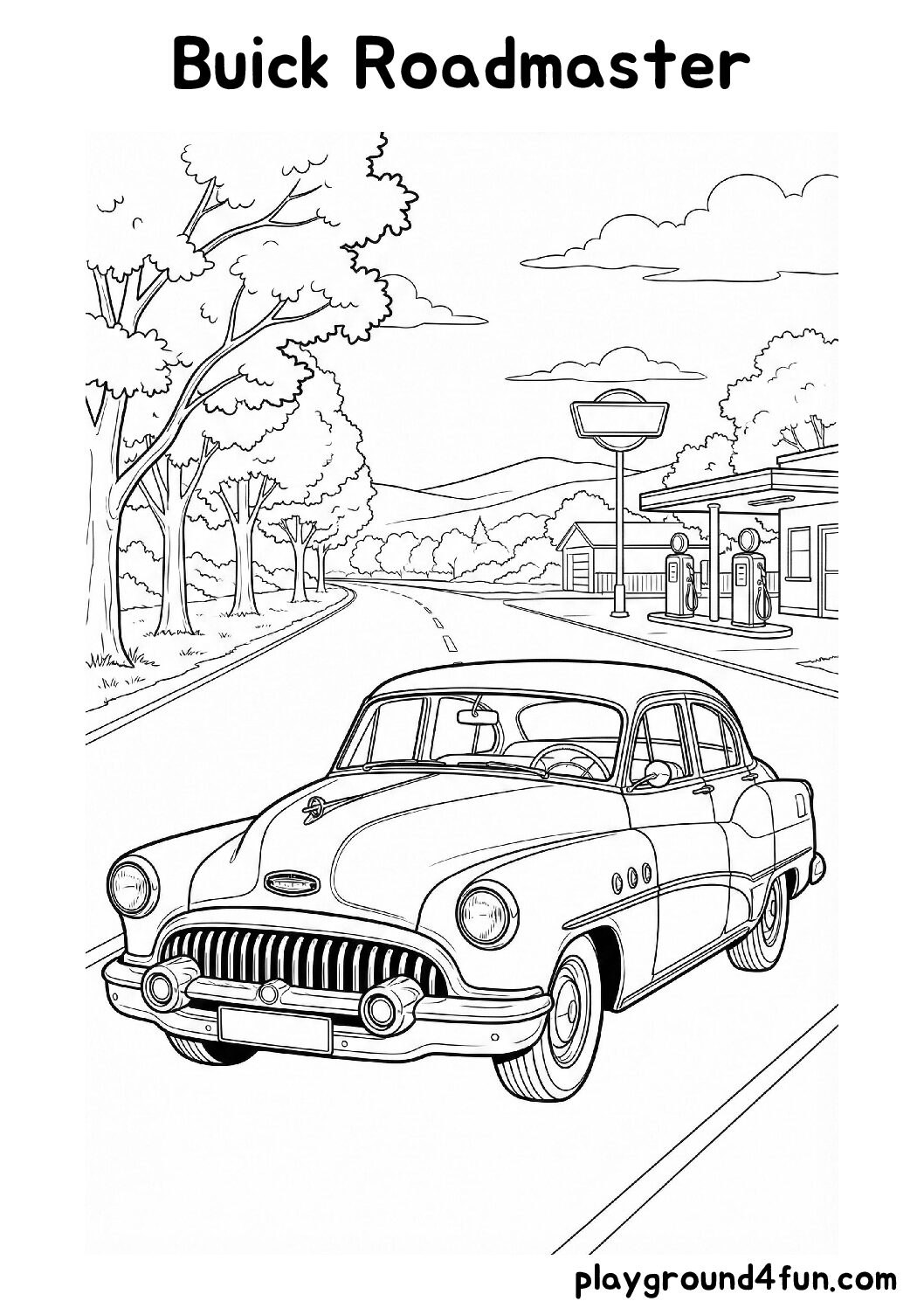 Coloring pages: Buick Roadmaster pdf