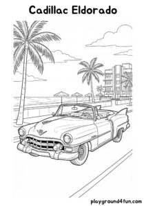 Coloring pages: Cadillac Eldorado pdf