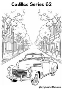 Coloring pages: Cadillac Series 62 pdf