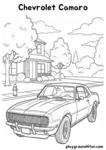 Coloring pages: Chevrolet Camaro pdf