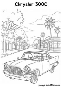 Coloring pages: Chrysler 300C pdf