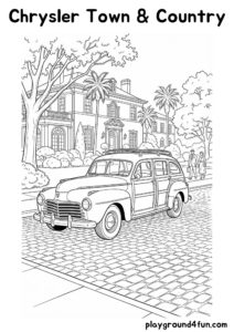 Coloring pages: Chrysler Town Country pdf