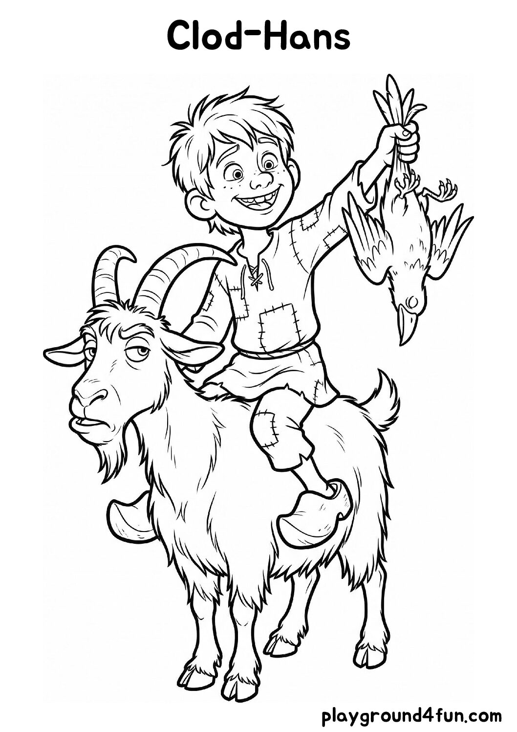 Coloring pages: Clod Hans pdf