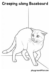 Coloring pages: Creeping along Baseboard pdf