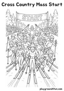 Coloring pages: Cross Country Mass Start pdf