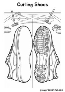 Coloring pages: Curling Shoes pdf