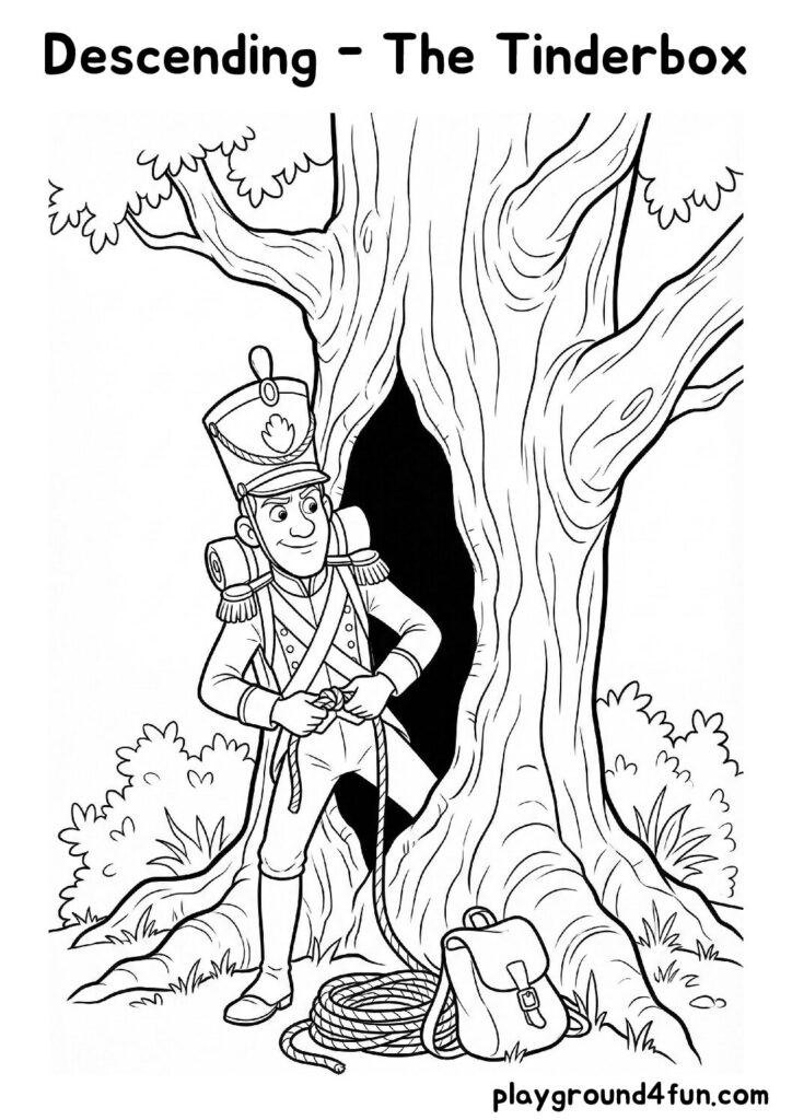 Descending – The Tinderbox Coloring Pages