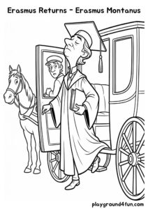 Coloring pages: Erasmus Returns Erasmus Montanus pdf