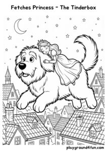 Coloring pages: Fetches Princess The Tinderbox pdf