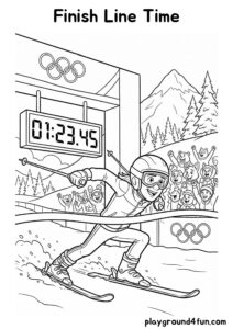 Coloring pages: Finish Line Time pdf