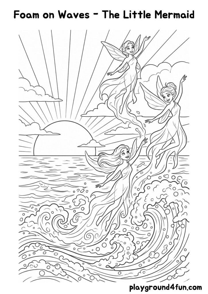 Foam on Waves – The Little Mermaid