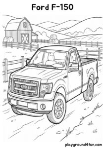 Coloring pages: Ford F 150 pdf