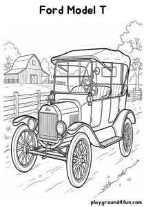 Coloring pages: Ford Model T pdf