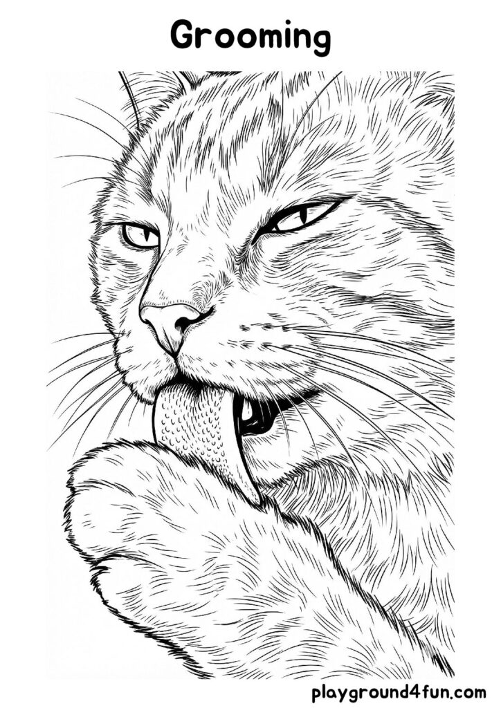 Grooming Coloring Pages