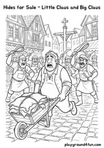 Coloring pages: Hides for Sale Little Claus and Big Claus pdf