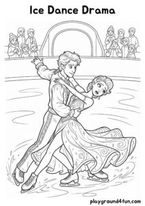Coloring pages: Ice Dance Drama pdf