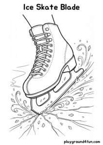 Coloring pages: Ice Skate Blade pdf