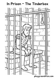 Coloring pages: In Prison The Tinderbox pdf