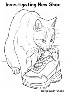 Coloring pages: Investigating New Shoe pdf