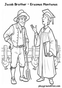 Coloring pages: Jacob Brother Erasmus Montanus pdf