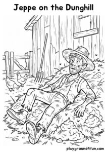 Coloring pages: Jeppe on the Dunghill pdf