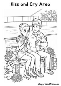 Coloring pages: Kiss and Cry Area pdf