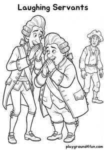Coloring pages: Laughing Servants pdf