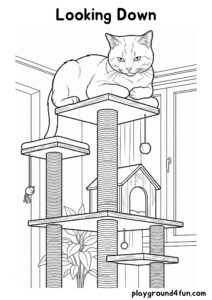 Coloring pages: Looking Down pdf