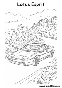Coloring pages: Lotus Esprit pdf