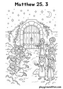 Coloring pages: Matthew 25 3 pdf