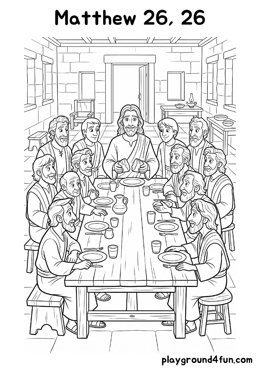 Coloring pages: Matthew 26 26 pdf