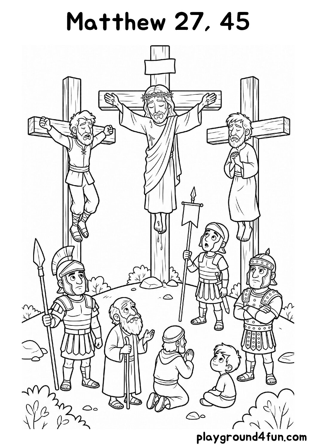 Coloring pages: Matthew 27 45 pdf