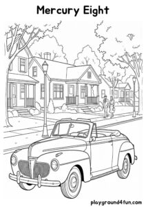 Coloring pages: Mercury Eight pdf