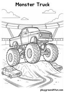 Coloring pages: Monster Truck pdf