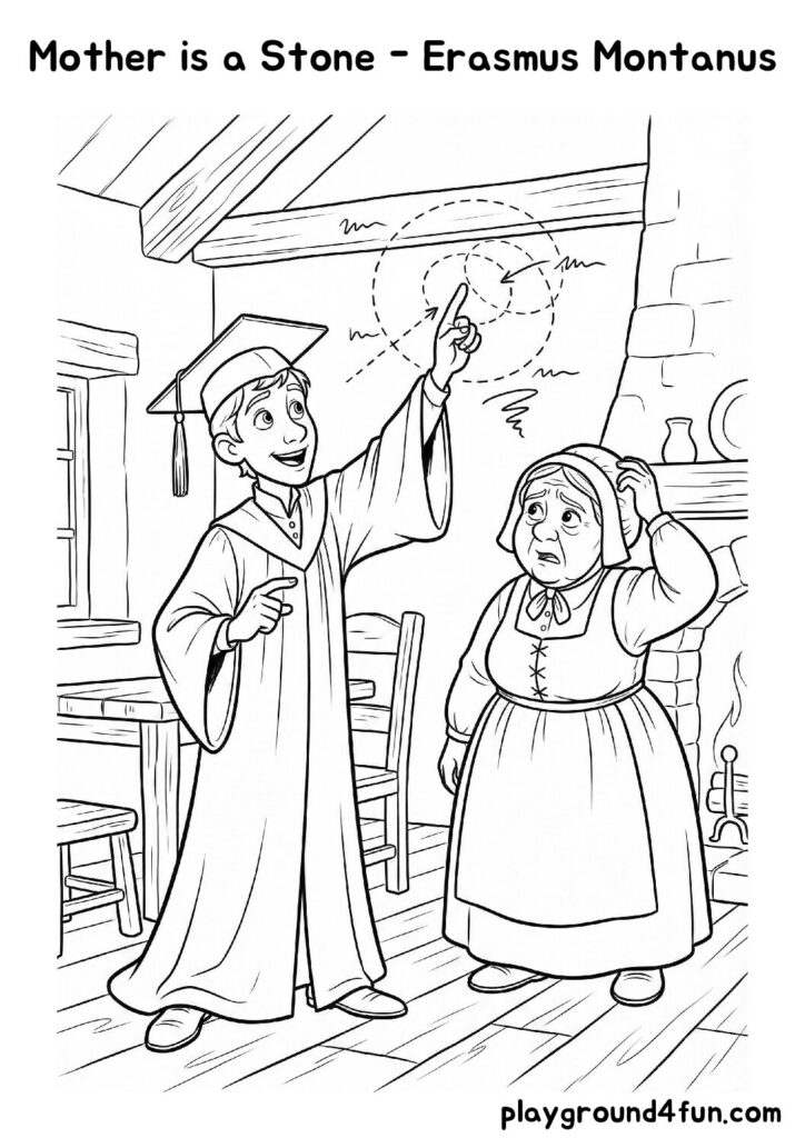 Mother is a Stone – Erasmus Montanus Coloring Pages