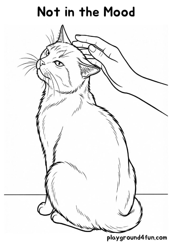 Not in the Mood Coloring Pages