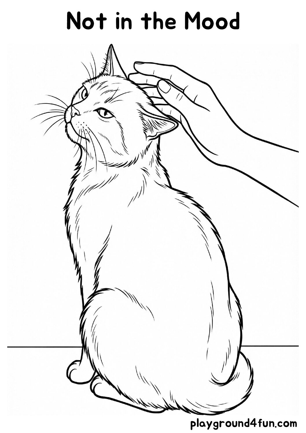 Coloring pages: Not in the Mood pdf