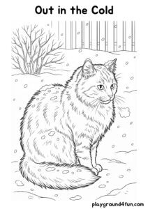 Coloring pages: Out in the Cold pdf