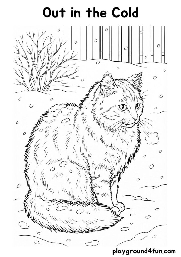 Out in the Cold Coloring Pages