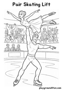 Coloring pages: Pair Skating Lift pdf