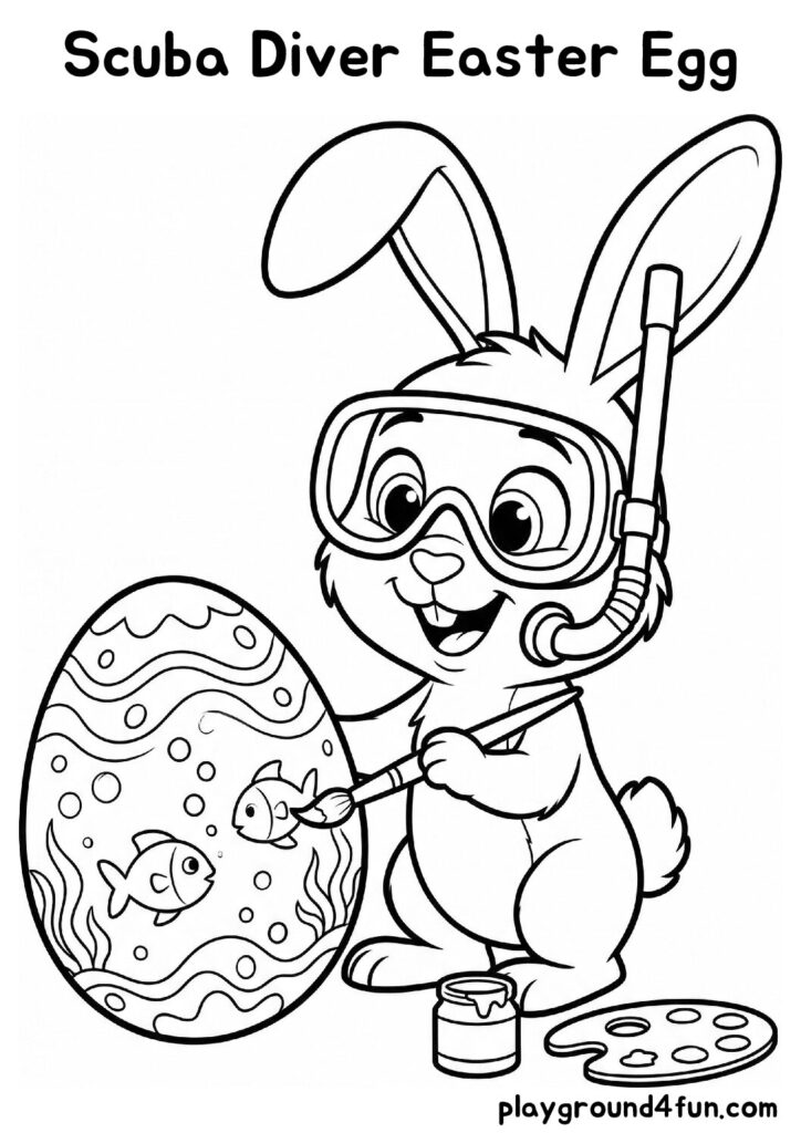 Scuba Diver Easter Egg