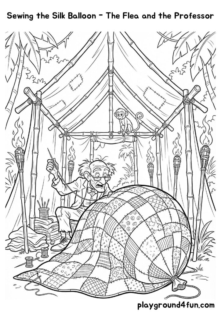 Sewing the Silk Balloon – The Flea and the Professor