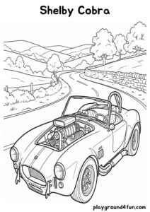 Coloring pages: Shelby Cobra pdf