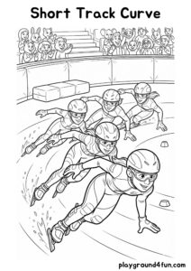 Coloring pages: Short Track Curve pdf