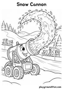 Coloring pages: Snow Cannon pdf