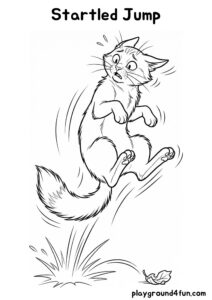 Coloring pages: Startled Jump pdf