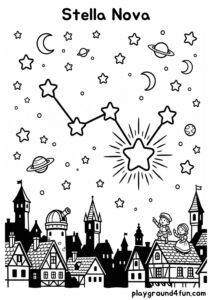 Coloring pages: Stella Nova pdf