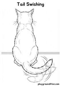 Coloring pages: Tail Swishing pdf