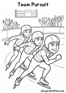Coloring pages: Team Pursuit pdf
